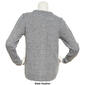 Petite Carolyn Taylor Long Sleeve Button Front Marled Cardigan - image 2