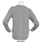Petite Carolyn Taylor Long Sleeve Button Front Marled Cardigan - image 2