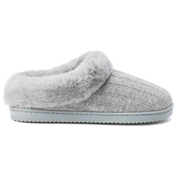 Womens Dearfoams® Rib Knit Clog Slippers