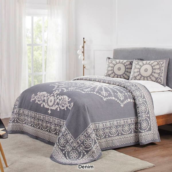 Superior Traditional Medallion Jacquard Bedspread Set
