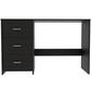 FM FURNITURE Berlin Black Wengue Three Drawers Desk - image 5