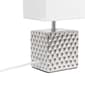 Simple Designs 11.8in. Contemporary Metallic Square Table Lamp - image 6
