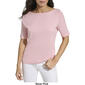 Womens Calvin Klein 3/4 Sleeve Knit Tee w/Shoulder Buttons - image 5