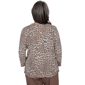 Petite Alfred Dunner Luxe Be A Lady Ribbed Leopard Blouse - image 2