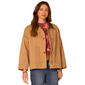 Womens Democracy Long Sleeve Snap Front Barn Jacket With Contras - image 1