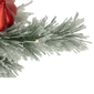 Northlight 3ft. Warm White LED Snowy Bristle Pine Christmas Swag - image 3