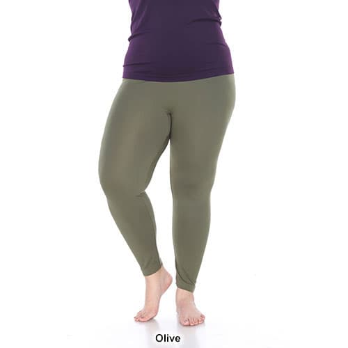 Plus Size White Mark Super Stretch Solid Leggings