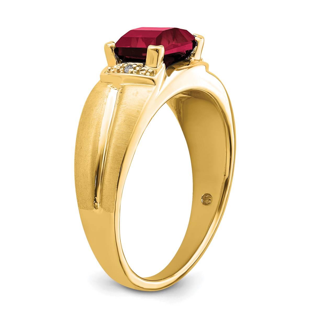 Mens Gentlemen’s Classics™ 14kt. Gold 2ctw. Ruby & Diamond Ring