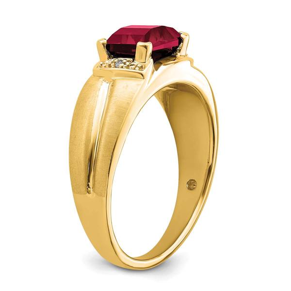 Mens Gentlemen’s Classics™ 14kt. Gold 2ctw. Ruby & Diamond Ring