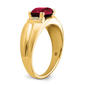 Mens Gentlemen’s Classics™ 14kt. Gold 2ctw. Ruby & Diamond Ring - image 6