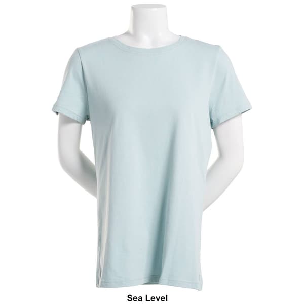 Womens Calvin Klein Performance Carbon Peach Neck Tee