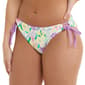 Juniors California Sunshine Floral Side Tie Swim Bottoms - image 2