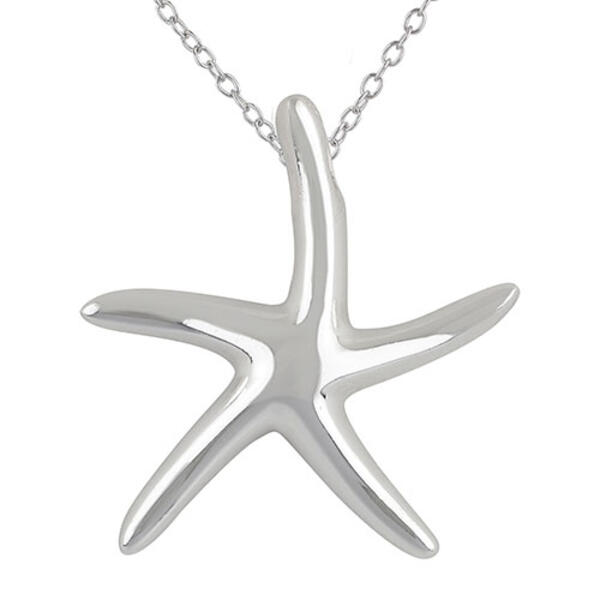 Sterling Silver Starfish Necklace - image 