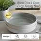 Sango Resona Moss/Cream Large Ceramic Serving Bowl - Set of 2 - image 2