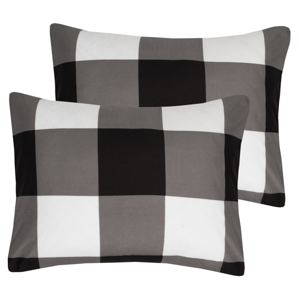 Sweet Home Collection 4pc. Buffalo Check Reversible Comforter Set