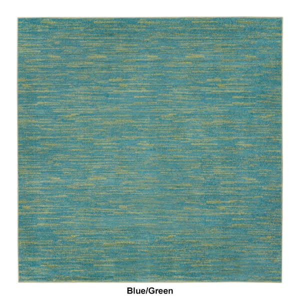 Nourison Essentials Two-Tone Indoor/Outdoor Square Rug
