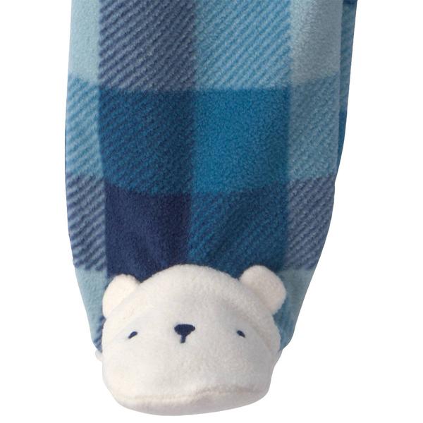 Baby Boy (NB-9M) Carter''s® Bear Plaid Zip Sleep & Play Pajamas