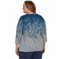 Plus Size Alfred Dunner Classics 3/4 Sleeve Falling Leaves Blouse - image 2