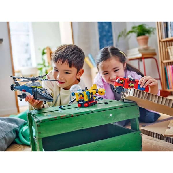 LEGO&#174; CITY Helicopter&#44; Fire Truck & Submarine Remix Building Kit