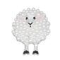 Napier Silver-Tone White Pearl Sheep Pin - image 1