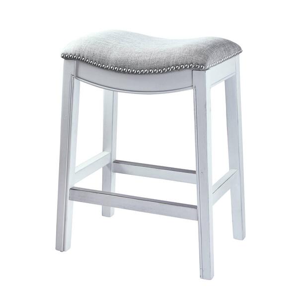 New Ridge Home Goods Zoey 30in. Bar-Height Saddle-Seat Barstool
