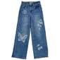 Girls (7-14) YMI(R) Wide Leg Tattoo Print Jean - image 1