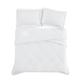 Cannon Solid Oversized Percale 3pc. Comforter Set