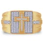 Mens Nova Star&#40;R&#41; Forged 1/2ctw. Lab Grown Diamond Cross Ring - image 1