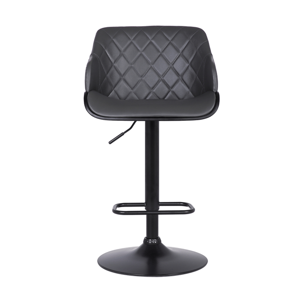 Armen Living Toby Faux Leather Adjustable Height Swivel Bar Stool