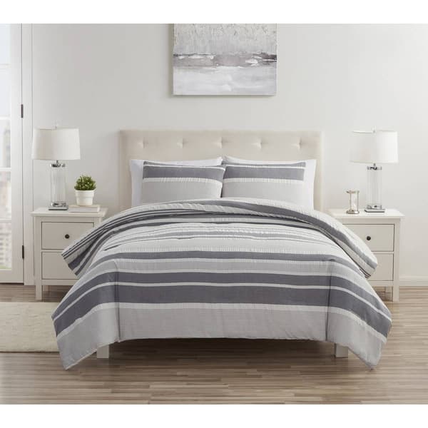 Tahari Ella Woven Stripe 3pc. Comforter Set - Boscov's