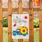 Evergreen Fall Plaid Truck Garden Linen Flag - image 2