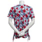 Womens Erika Short Sleeve Tropical Side Tie V-Neck Tee - image 2