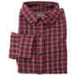 Mens Mountain Ridge Flannel Shirt - Burgundy/Black - image 1
