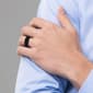 Mens Gentlemen''s Classics™ Black Silicone 8.7mm Wedding Band - image 4