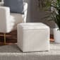 Baxton Studio Isaiah Modern Ivory Boucle Upholstered Ottoman - image 2