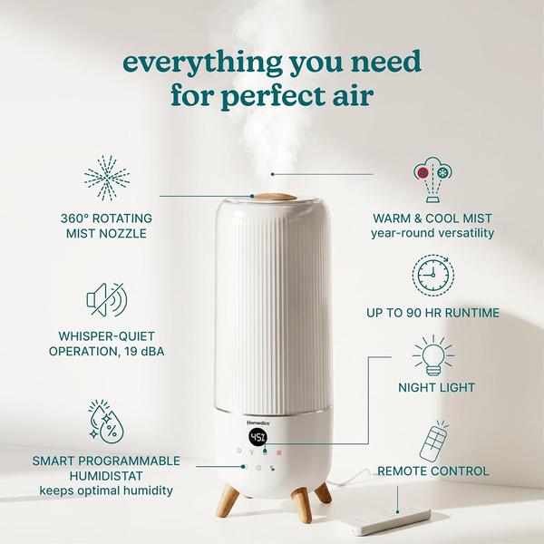 HoMedics 2.0 gallon warm/cool mist humidifier