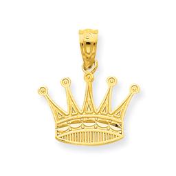 Gold Classics(tm) 14kt. Gold Crown Pendant