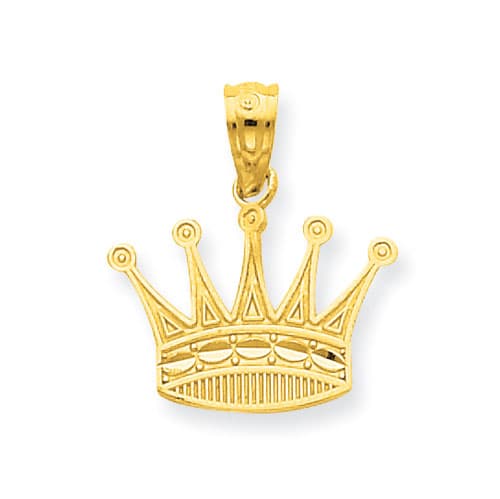 Gold Classics&#40;tm&#41; 14kt. Gold Crown Pendant - image 