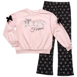 Girls (4-6x) Sweet Butterfly(R) Style Icon Top & Leggings Set