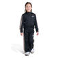 Girls (4-6X) adidas Allover Print 3 Stripe Wide Leg Tricot Jacke - image 1