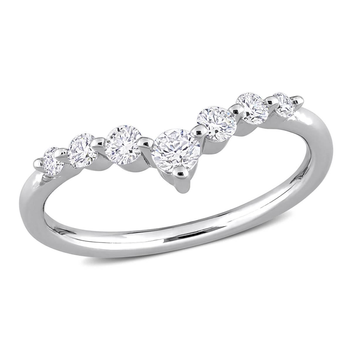 Gemstone Classics™ Platinum Plated 3/8ctw. Lab Grown...