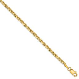 Gold Classics(tm) 2mm. 14kt. Gold Byzantine Chain Bracelet