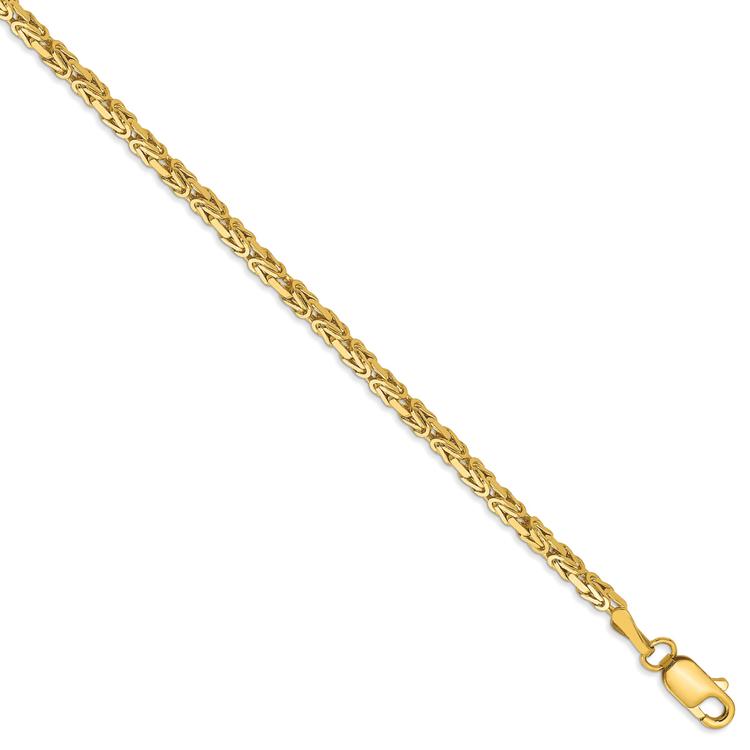 Gold Classics(tm) 2mm. 14kt. Gold Byzantine Chain Bracelet