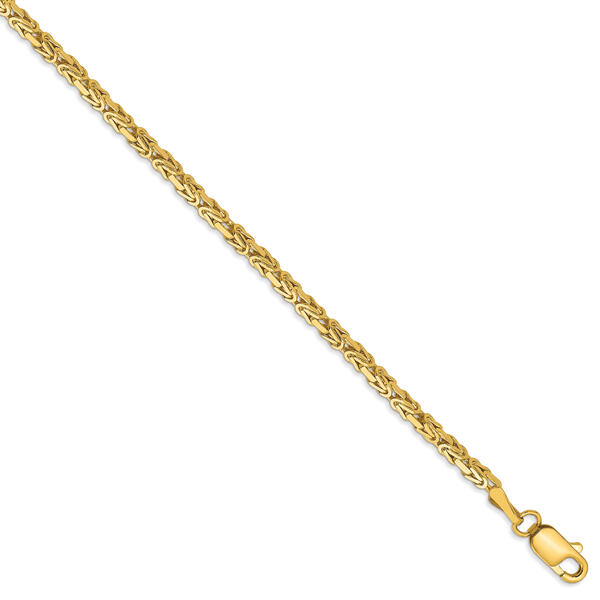 Gold Classics&#40;tm&#41; 2mm. 14kt. Gold Byzantine Chain Bracelet - image 