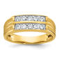 Mens Gentlemens Classics(tm) 14kt. Gold Satin 5/8ctw. Diamond Ring - image 1