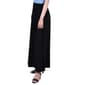 Plus Size NY Collection Solid Black ITY Tie Waist Long Skirt - image 3