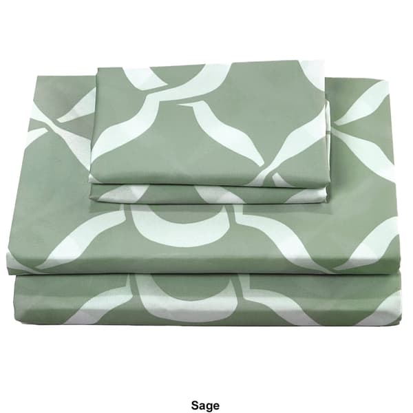 Kathy Ireland Home 6pc. Quatrafoil Sheet Set