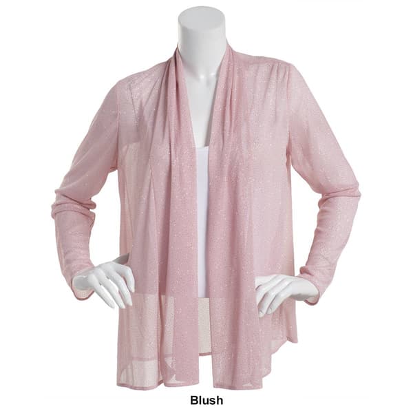 Petite MSK Long Sleeve Sparkle Mesh Jacket