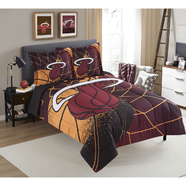 Sweet Home Collection NBA Miami Heat Comforter Set - image 