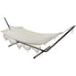 Northlight Seasonal Macrame Cotton Hammock with Wooden Bars - image 1